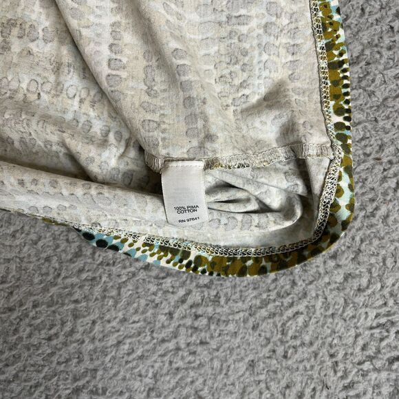 J. Jill Perfect Pima Top Womens XL Green Blue Short Sleeve Scoop Neck Cotton - Picture 4 of 10